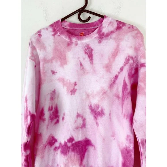 Pink and White Tie Dye Sweatshirt Size Small - Picture 5 of 10